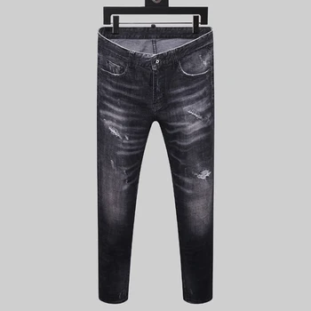 

NEW Men Jeans Ripped for Men Skinny DSQ D2 Jeans Pants Men Jeans Zipper Outwear Man Pants 1 order