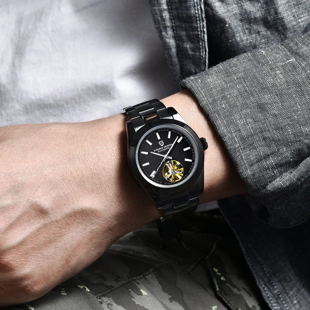 free dropshipping PAGANI DESIGN Top Brand Business Waterproof Mechanical Watch Stainless Steel Men Watch Sapphire Glass Tourbillon Automatic Watch (13)