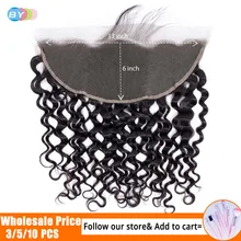 13x6 бразильские волнистые фронтальные шнурки для уха до уха с детскими волосами Remy человеческие волосы