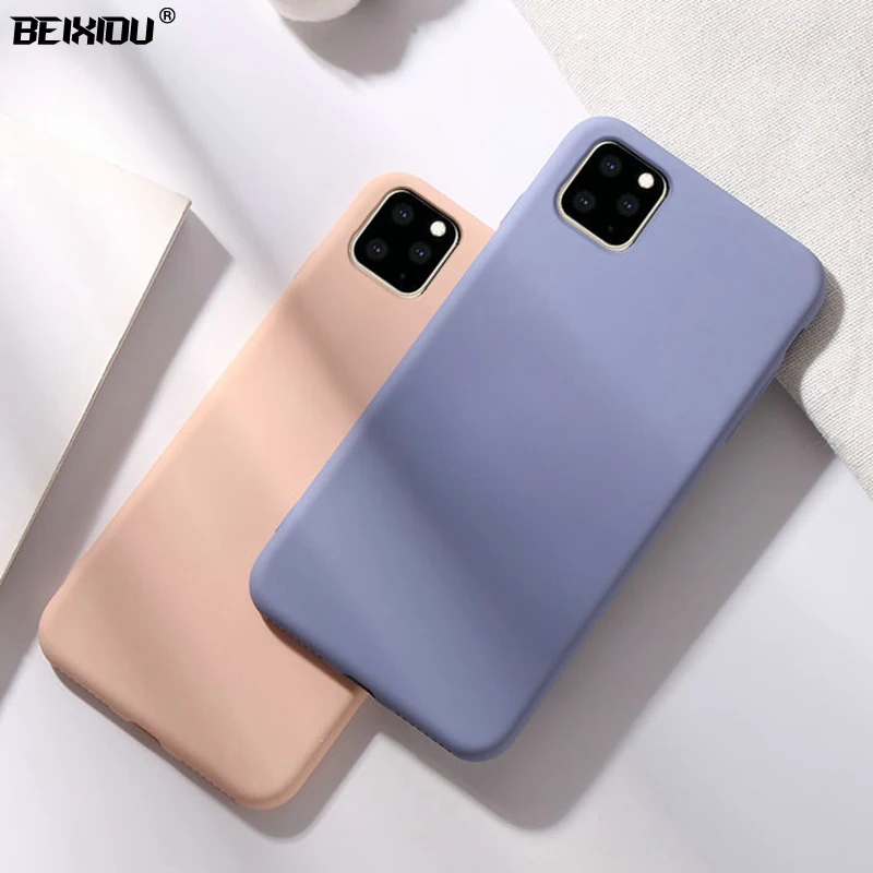 

Liquid State case for Apple iPhone 11 Pro Max TPU silicone soft case for iPhone 11 / 11 Pro Matte Color Back cover Case capa