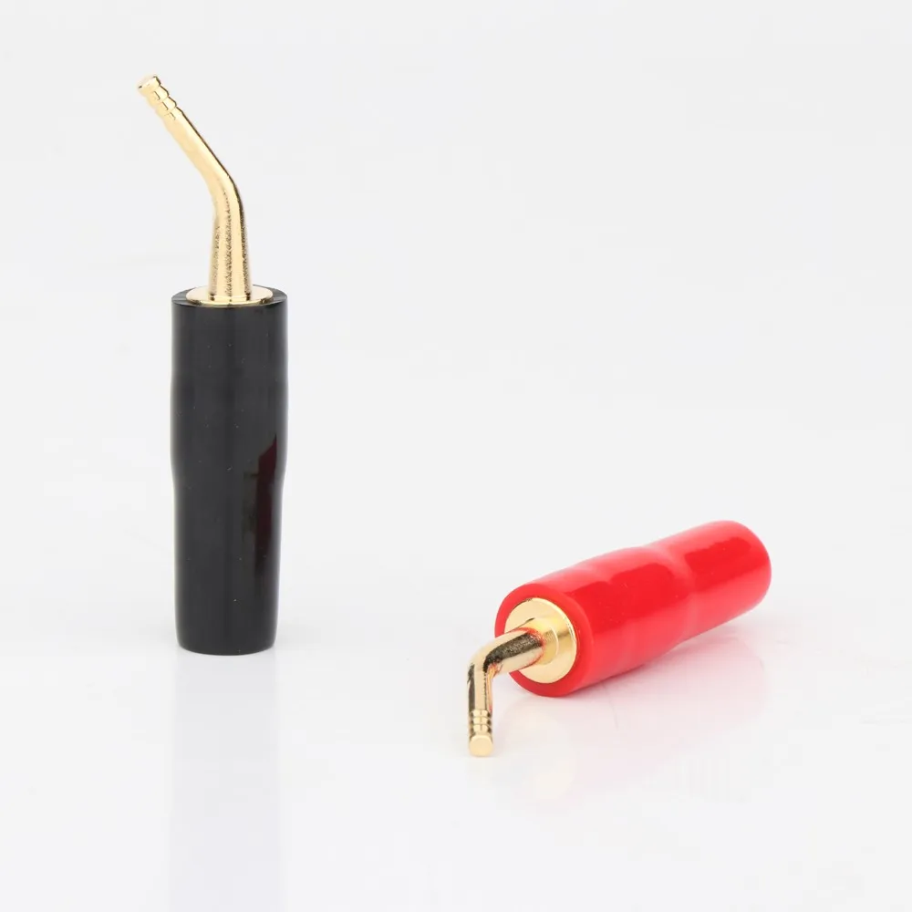 Banhado a Ouro Preffair Alto-falante Cabo Fio Pino Plug Conector Ba1458 8x Amp - Image 3