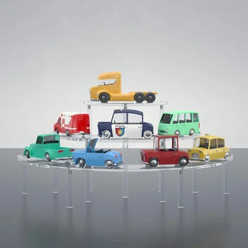 

3PCS/Set Acrylic Cake Cosmetic Display Stand Semicircle Dessert Display Stand Rack Holder Tools Wedding Decoration