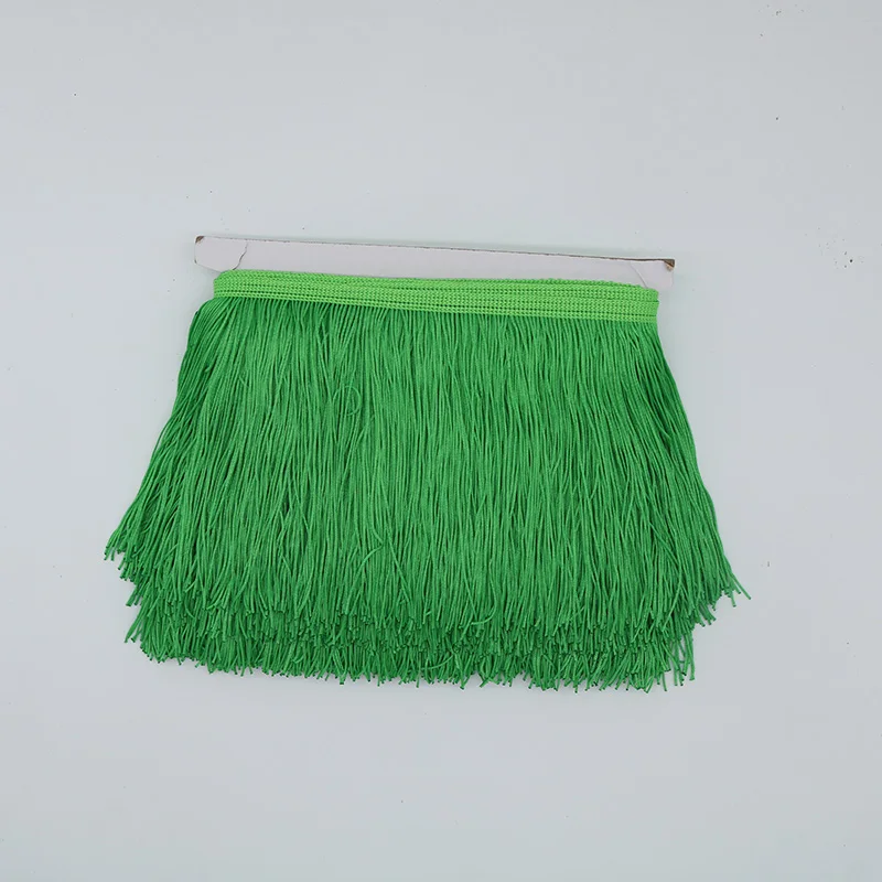 light green 1 ярд 20 см длинная бахрома кружево кисточка полиэстер кружевная отделка Лента для латинских танцев юбка занавеска бахрома для шитья DIY аксессуары - Цвет: light green