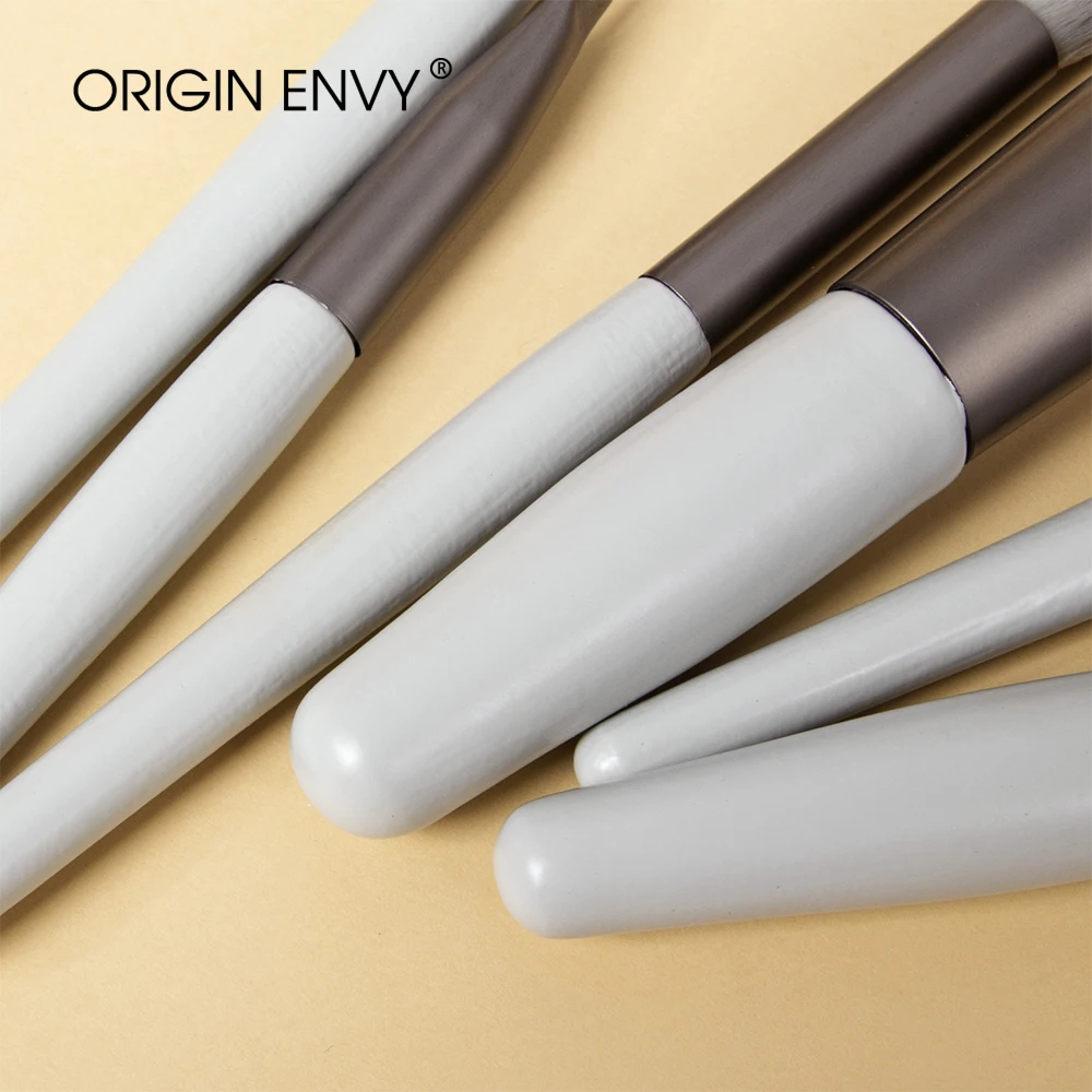 ORIGIN ENVY 7Pcs Makeup Brushes Foundation Brush Wooden Handle Soft Hair Makeup Set Brush Portable Beauty Tool Beauty