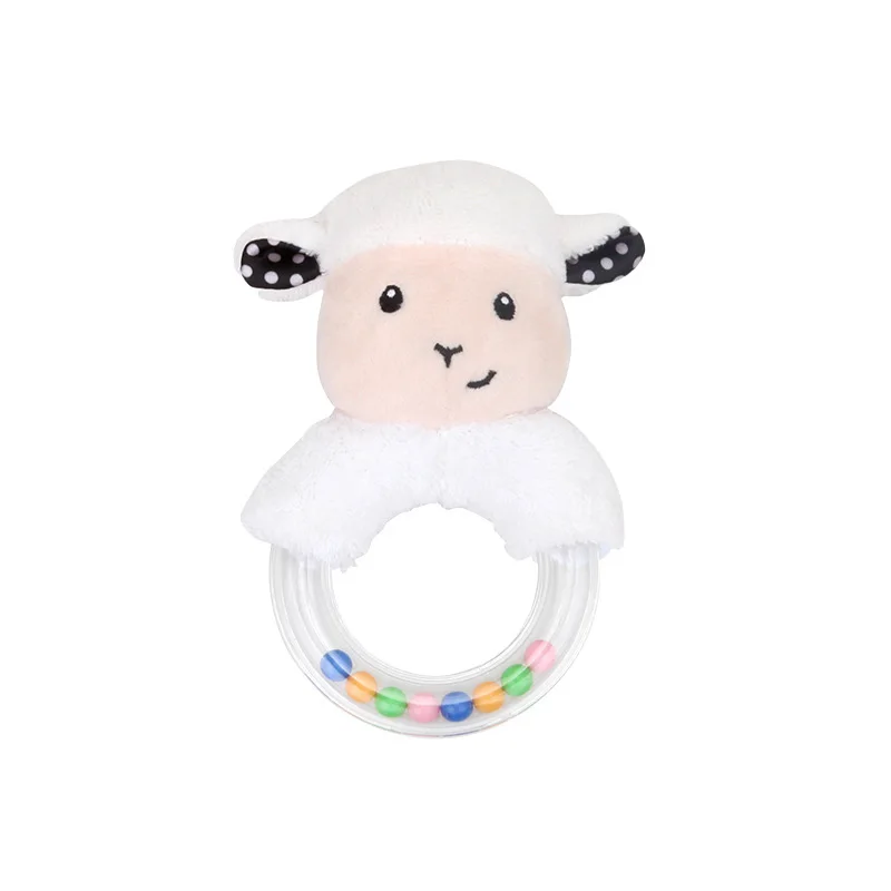С милым принтом кролика игрушки для малышей, новорожденных погремушка мобильный Развивающие игрушки для мальчиков и девочек мягкая плюшевая игрушка с музыкальным младенческой малыша кровать игрушки - Цвет: style 3 sheep