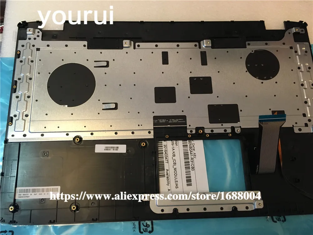 Yourui Упор для рук и Клавиатура США чехол Упор для рук для ASUS GL752 серии GL752 GL752VL GL752VW GL752VWM чехол+ клавиатура
