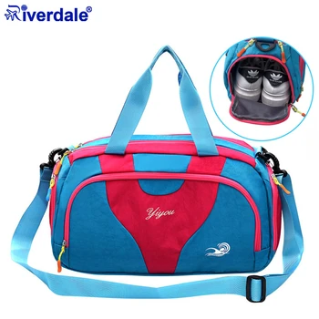 

Travel Bags Waterproof Hit Color Weekend Bag Men Large Capacity Duffle Bag For Sports Wet Dry Clothes Luggage Organizer Women