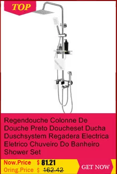 Набор для душа Regendouche Regadera Electronica Preto Black Colonne Salle De Bain Do Banheiro Doccia Chuveiro Eletrico Douche