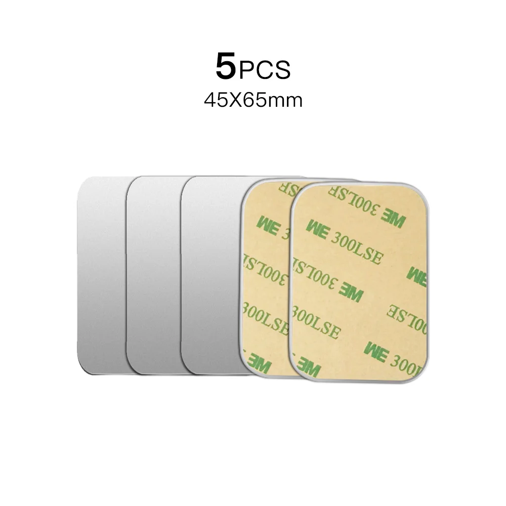 5 pcs rectangle FONKEN ультра-тонкая металлическая пластина для магнитного автомобильного держателя телефона диск железный лист стикер сильный магнит для держателя телефона подставка крепление - Цвет: 5 pcs rectangle