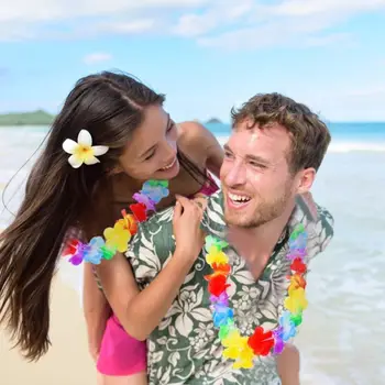 

50 x Hawaiian Flower Leis Garland Necklace Fancy Dress Party Hawaii Party Supply 67JB