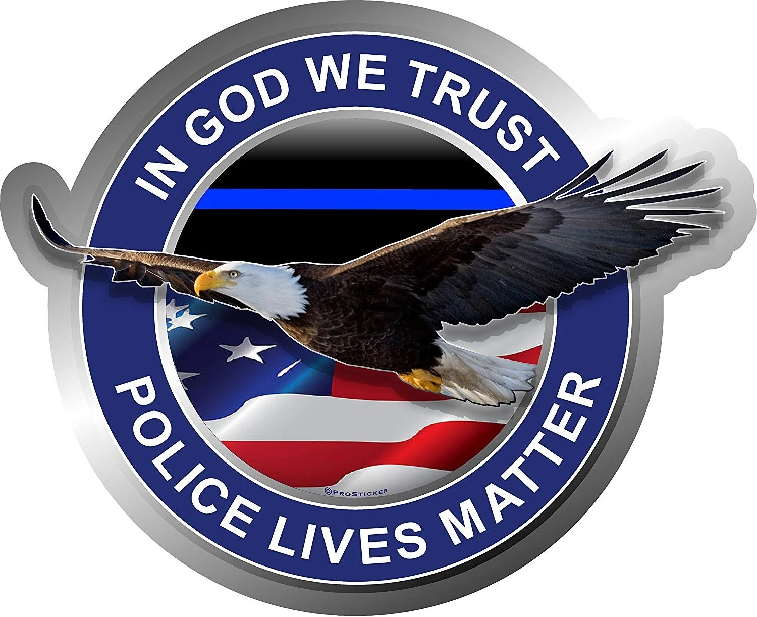 Для 4x" Patriot серии" мы верим в Бога с надписью «Police Lives Matter» «Орел тонкая Голубая линия наклейка Стикеры