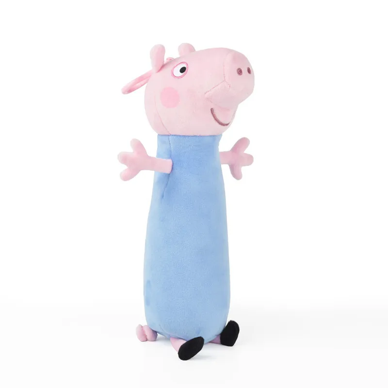 30 см пенал Peppa Pig плюшевые куклы Peppa брелок для ключей Пол Джордж творческая большая емкость боковая открытая молния карандаш сумка школьный подарок