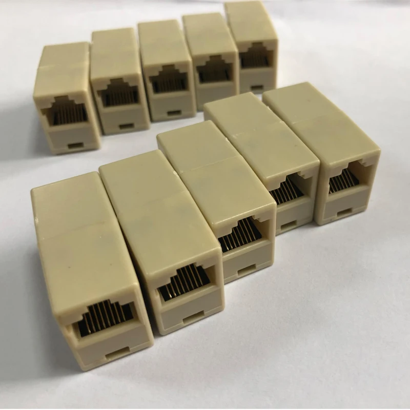 

10x RJ45 Interface Coupler Connector Broadband Ethernet Network Cable Socket