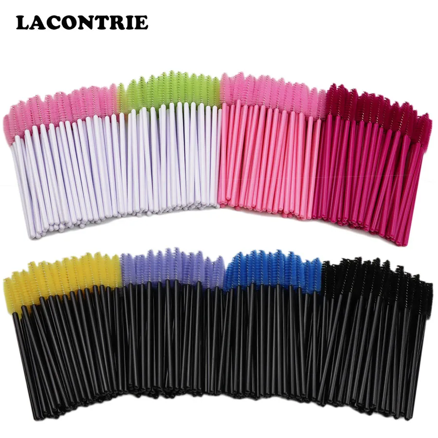 

50/100Pcs Eyelash Extension Cosmetic Brush Disposable Mascara Wand Applicator Individual Eyelash Separating Micro Eyelash Brush
