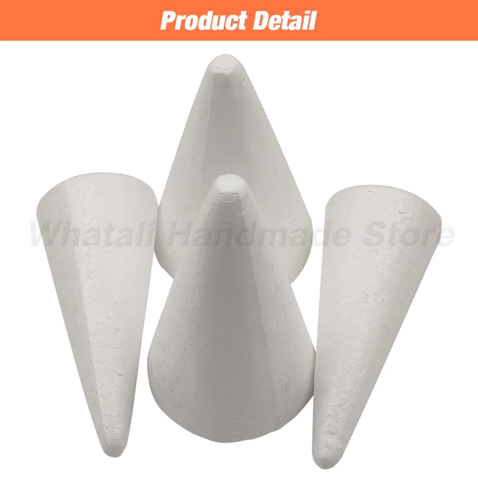 30pcs Blank Cone Shaped Styrofoam Polystyrene Foam For Arts Crafts  Modelling - Party & Holiday Diy Decorations - AliExpress