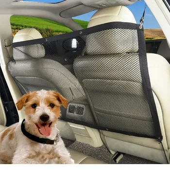 

Durable Universal Pet Dog Net Car Guard Back Seat Safety Dog Barrier Mesh Protector Pet Fence