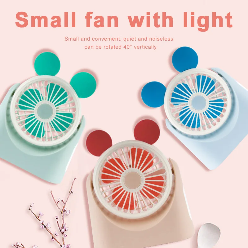 Карманный вентилятор, Складной вентилятор, портативный вентилятор ABS+ PP+ TPR, мини модный милый светильник, подарок, USB Перезаряжаемый, для студентов, для улицы