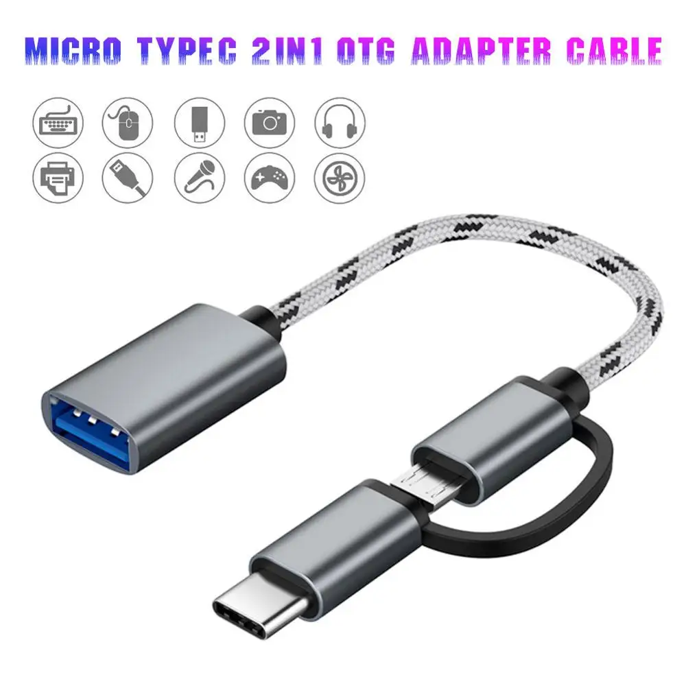 PRO OTG Cable Works for Samsung Level U Pro Right Angle Cable Connects You to Any Compatible USB Device with MicroUSB