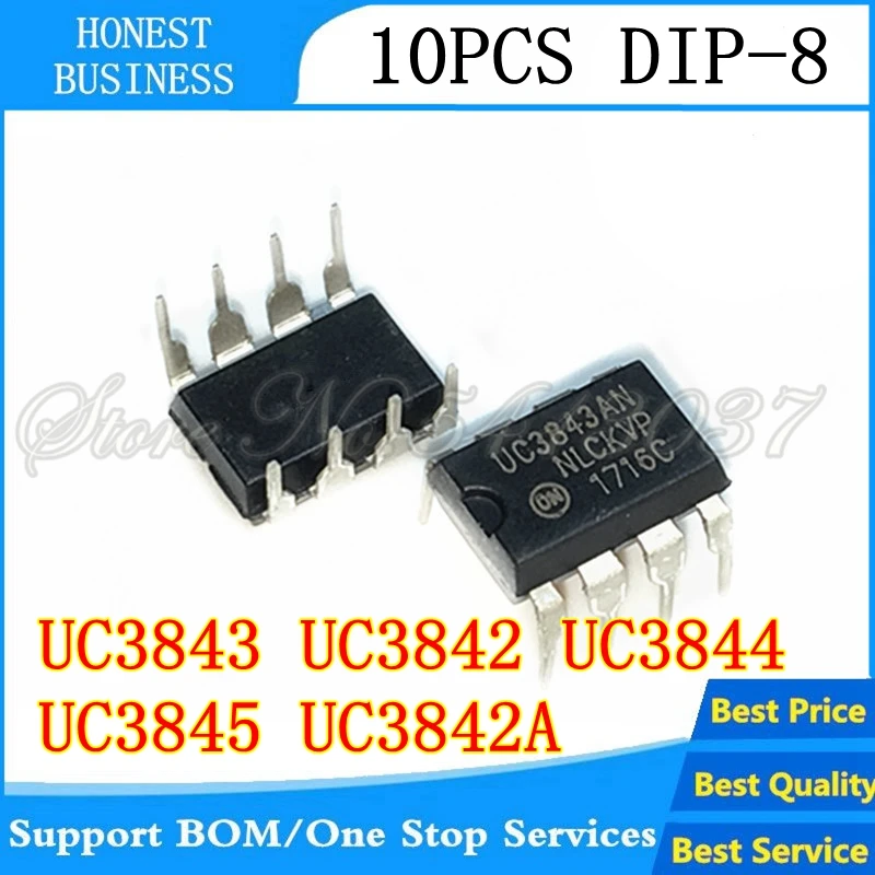 10 шт. UC3843 UC3842 UC3844 UC3845 UC3842A DIP-8 | Электроника