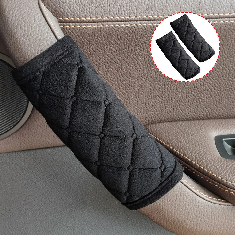 Car Interior Accessories Car Interior Door Handle Cover Soft Plush Armrest Handle Protector Internal Auto Door Handrail Covers Car Roof Holder Protection car interior accessories