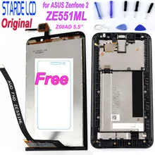 5.5'' Original LCD for ASUS Zenfone 2 ZE551ML LCD Display Touch Screen Digitizer with Frame for ASUS Zenfone 2 ZE551ML Z00AD LCD