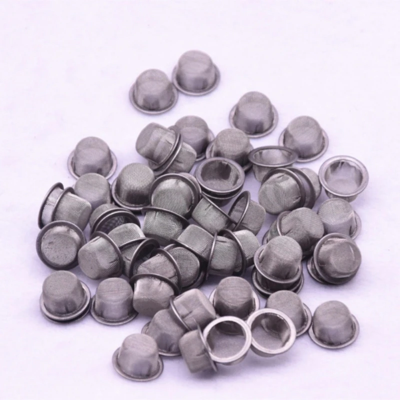 

100 Grids Smoking Pipe Metal Ball Stainless Steel Filter Screen Crystal Pipes Filter Mesh Smoking Weed Tobacco Accessories