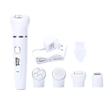 

Epilator 5in1 Elektrische Vrouwen Depilator Oplaadbare Ontharing Trimmer Epilator Voor Gezicht,Bikini,Body,Been,oksels