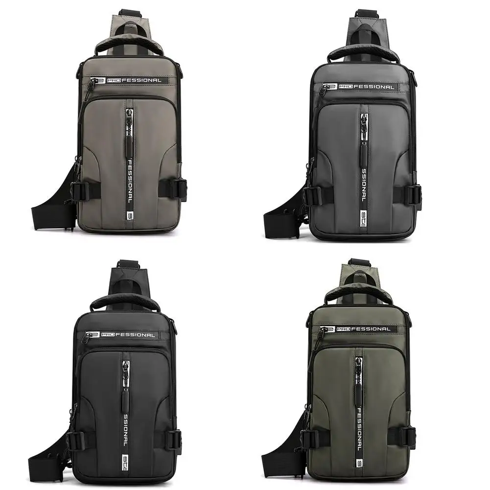 

Crossbody Backpack For Men Sling Shoulder Backpack Men Sling Chest Bag For Men Waterproof Shoulder Bag With USB Charger Port For