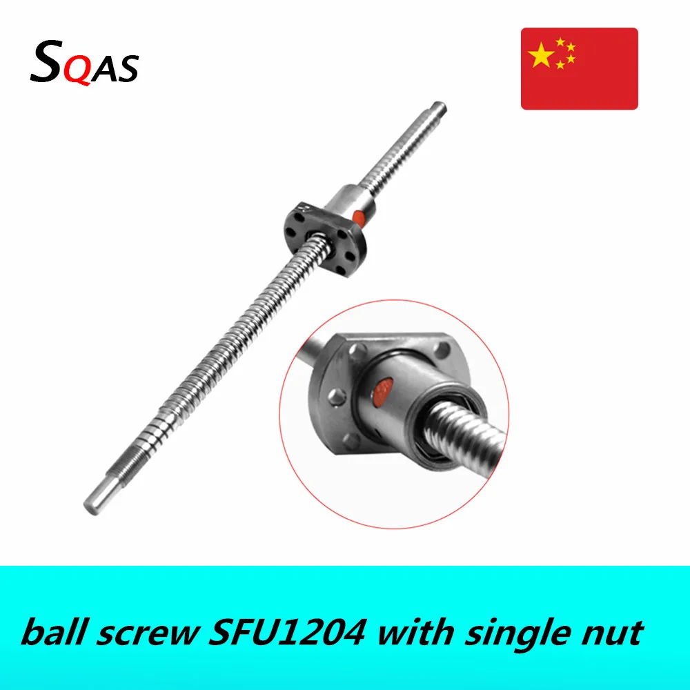 SFU1204 200 250 300 350 400 450 500 550 600 700 мм роликовый шариковый винт C7 с одной шариковой гайкой