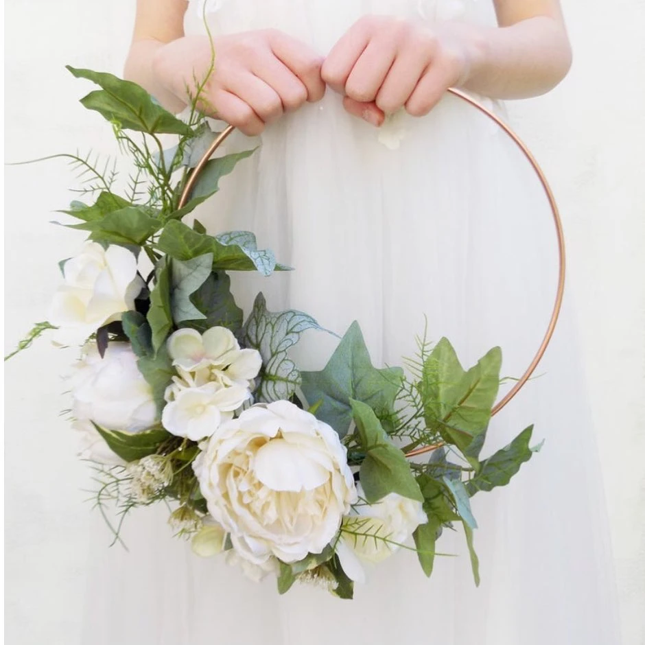 White Series Artificial Flowers DIY Wreath Peony Rose Flower Wreath Front Door Garland Ornament for Wedding Home Decoration White Series Artificial Flowers DIY Wreath Peony Rose Flower Wreath Front Door Garland Ornament for Wedding Home Decoration