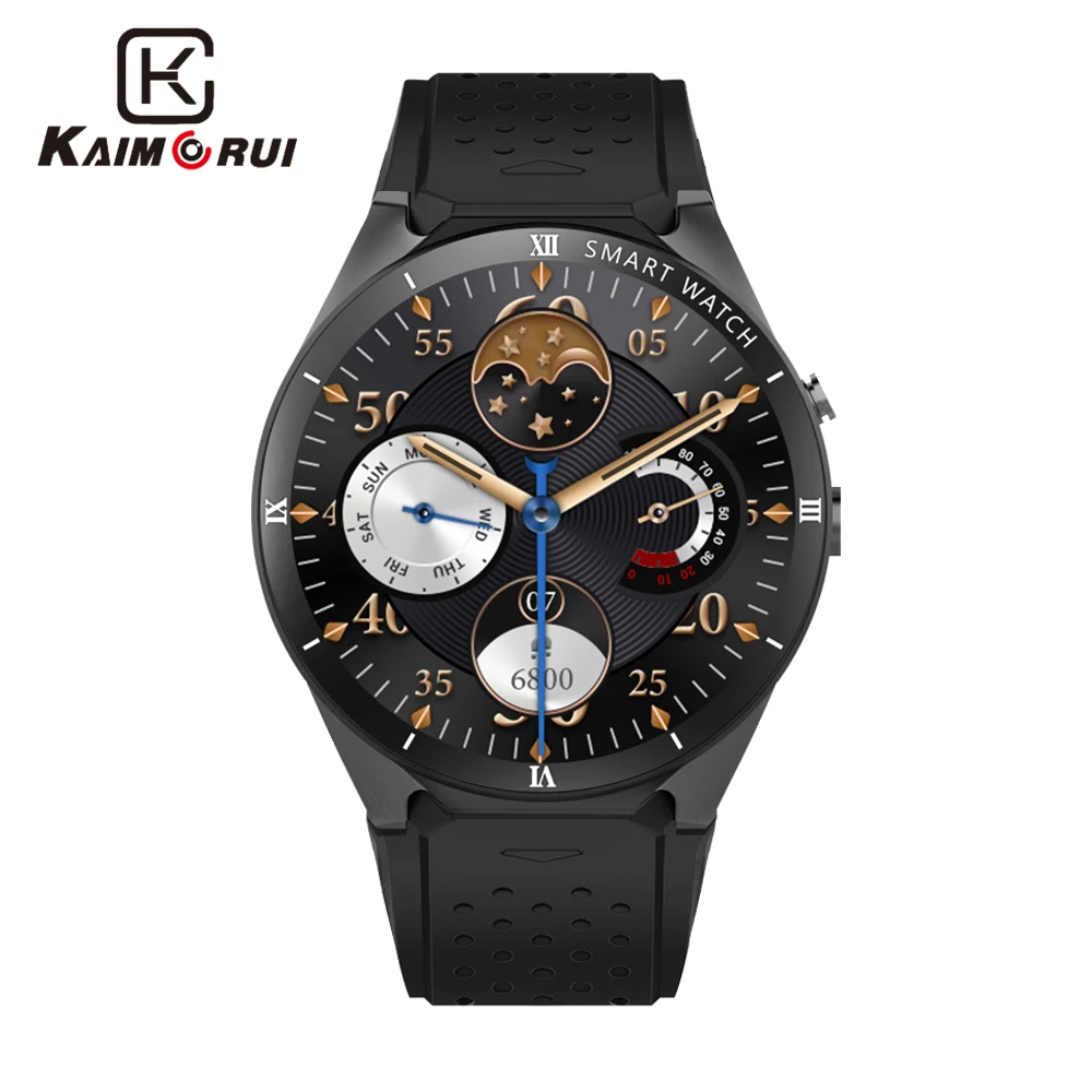 Cena Kaimorui inteligentny zegarek meskie kobiety krokomierz z pomiarem android 7.0 Sport Bluetooth KW88 Pro zegarek gps opaska monitorująca aktywność fizyczną smartwatch dla android ios