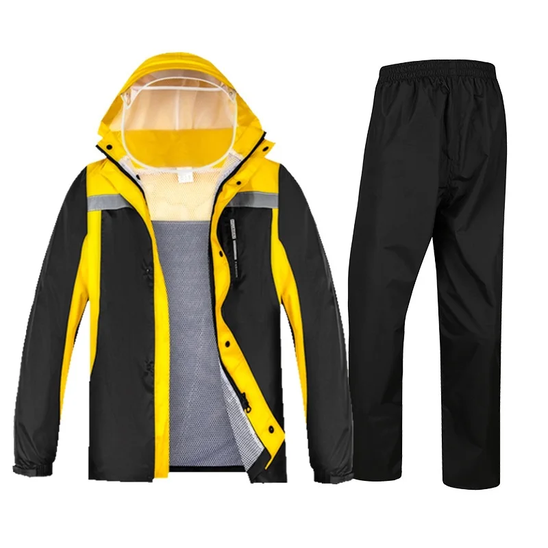 NEW Motorcycle waterproof Raincoats Sets Bicycle Poncho Windcoat Jacket Windproof Bike Waterproof motorbike Outdoor rain suits