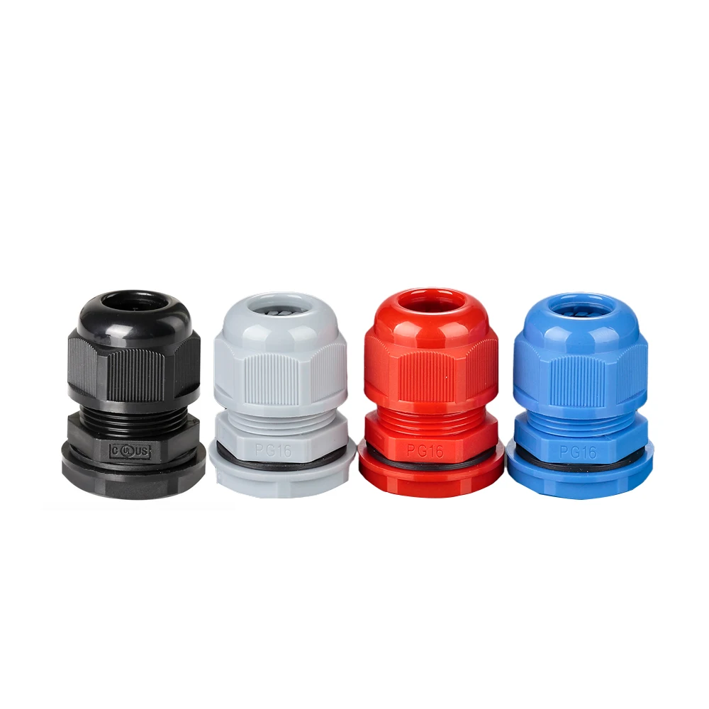 Rohs Certification IP68 presse etoupe pg7 3-6.5mm Waterproof Nylon Cable Gland Waterproof Gasket Plastic 10 pcs cable gland