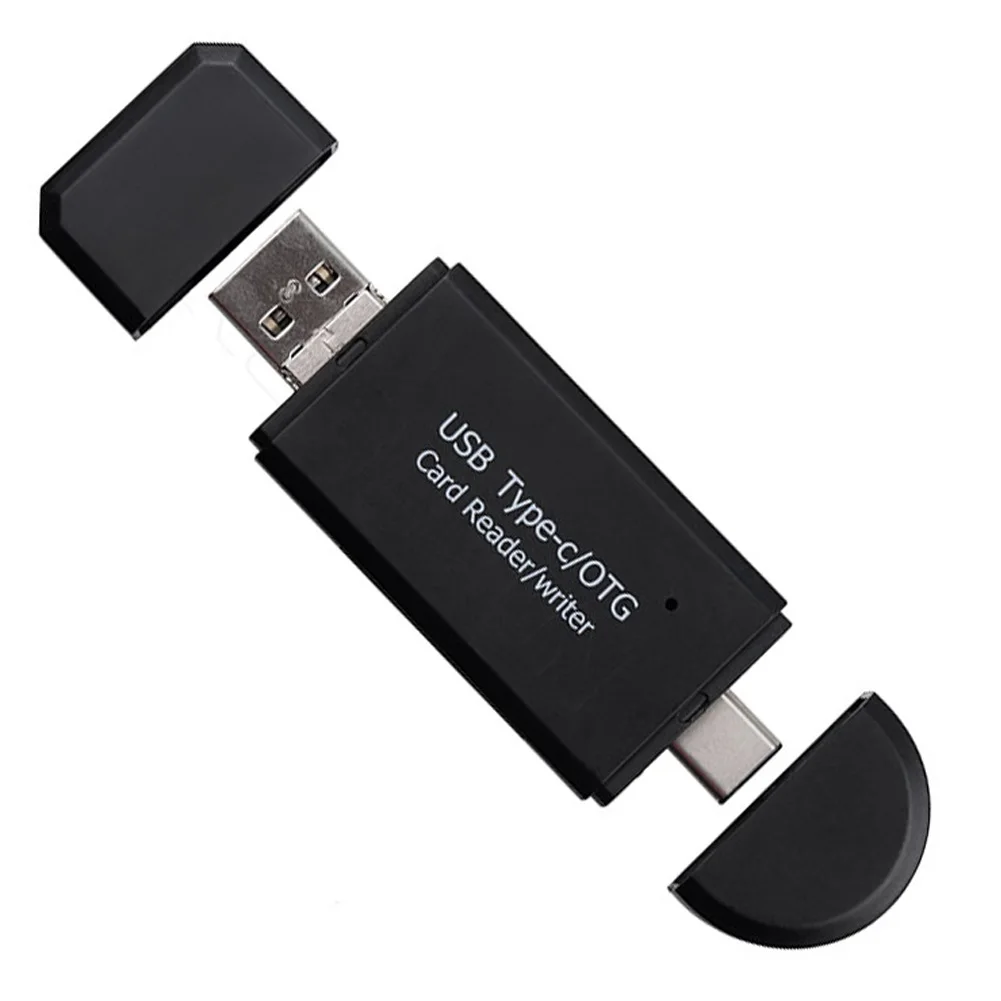 Type-c OTG высокоскоростные заголовки ABS 3 в 1 Универсальный кардридер многофункциональный USB 2,0 TF/компьютер для Android расширение