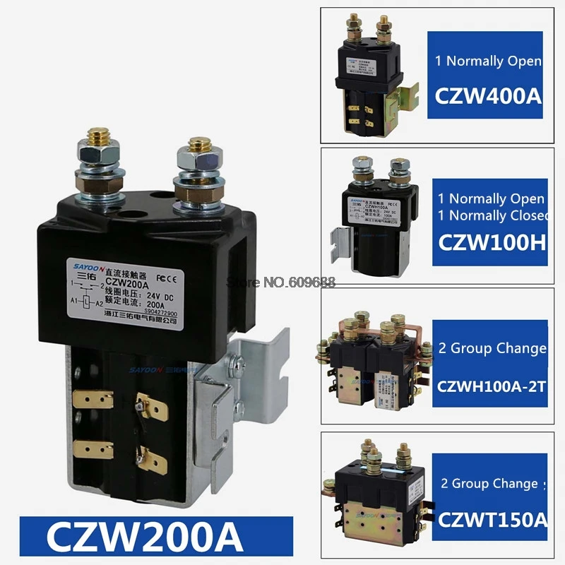 Dc Contactor 72v  Switches - 100a 125a Dc Dc12v 24v 36v 48v 60v