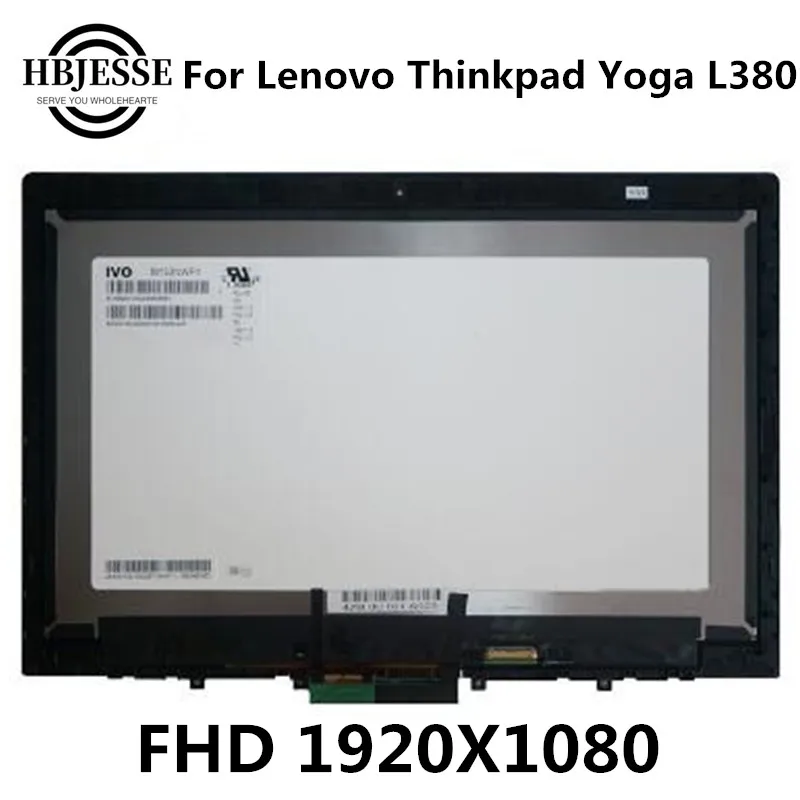 

ЖК-панель 13,3 "FHD со светодиодной подсветкой, сенсорный экран, дигитайзер в сборе, Замена для Lenovo ThinkPad Yoga L380 FHD 1920X1080, 30 контактов
