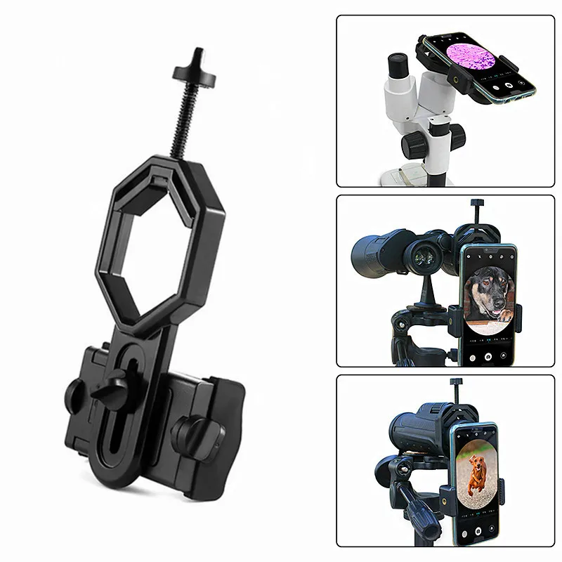 

Adjustable Telescope Mobile Phone Clip Universal Cell Phone Adapter Mount Monocular Microscope Binoculars Telescope Clip Bracket