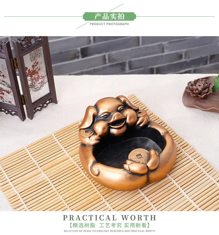 Creative personality ashtray custom creative resin crafts to send father boyfriend father's day gift practical gift