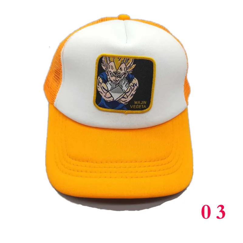 Бренд Dragon Ball Master Roshi VEGETA Snapback Кепка хлопковая бейсбольная кепка для мужчин и женщин хип-хоп кепка Кепка с сеткой для водителя грузовика Прямая поставка - Цвет: C3