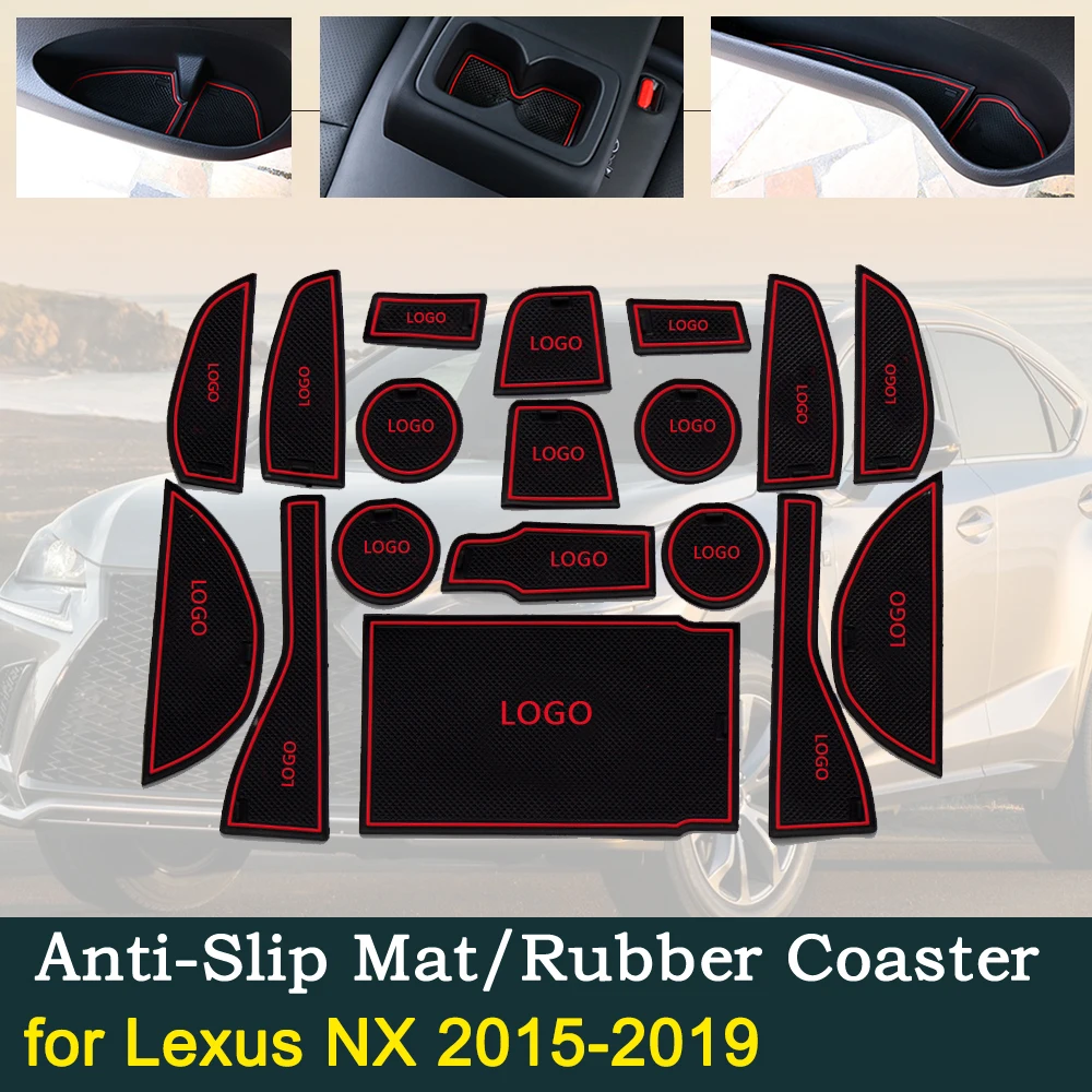 Противоскользящая резиновая накладка на дверь для Lexus NX 2015 ~ 2019 200T 300 300H AZ10 NX200T NX300