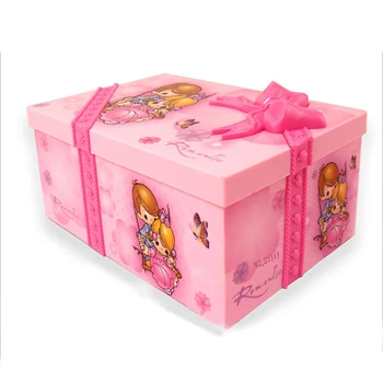 

Photo Holder Cute Ballerina Girl With Mirror Table DIY Gift Kids Toy Bedroom Storage Musical Jewelry Box Home Decor Wind Up