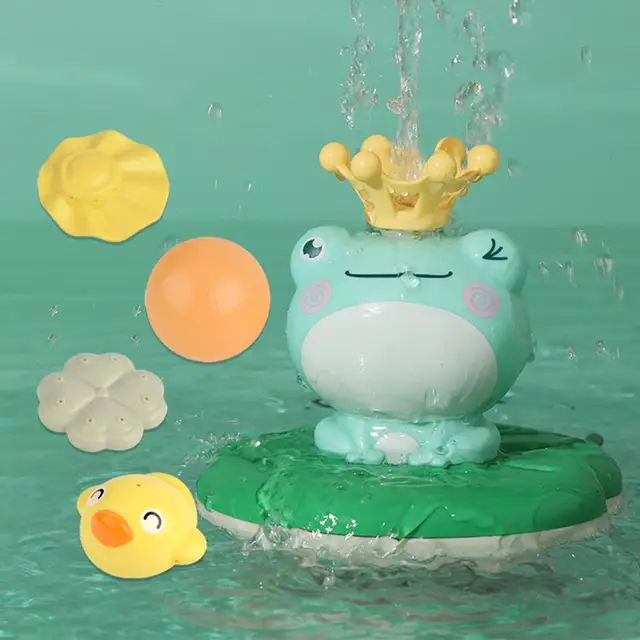 Baby Bath Toys For Children Korea Hot sale Cartoon Animal Frog Sprinkler for Kids Water Toys Swimming Bath Toy Children's Toys 6