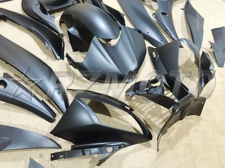 Новые ABS полные комплекты обтекателей подходят для YAMAHA YZF-R6 2006 2007 Обтекатели набор YZF1000 YZF R6 06 07 корпус инжектора части Черный Матовый верх