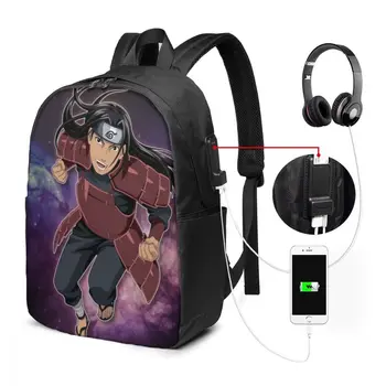 

Senju Hashirama Custom Japanese Anime Naruto Print Cartoon Image paiting USB Backpack 17 In