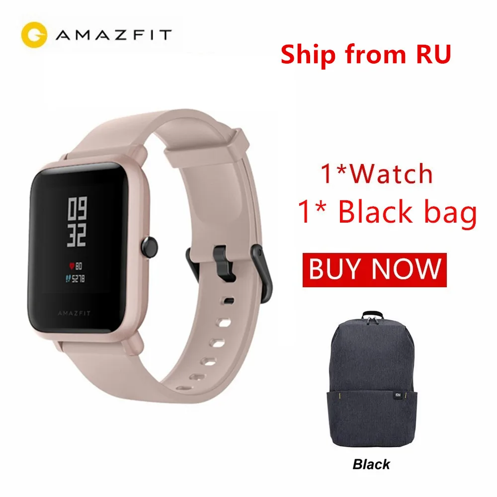 

Huami Amazfit Bip Lite Smart Watch Bluetooth Sport Heart Rate Monitor 3M Waterproof PK Xiaomi Amazfit bip Smartwatch RU Shipping