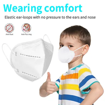 

Children Dustproof Mask 10pcs PM2.5 Windproof Foggy Haze Pollution Respirator Protective Mask Air Pollution Mondkapje #E30