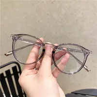 Lunettes optiques rondes Vintage pour femmes et hommes, monture Anti-lumière bleue, verres transparents de Prescription, monture de lunettes unisexe 4