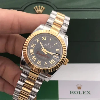 

Classic New Stainless Steel Sapphire Watch Women Automatic Mechanical Girl Lady Silver Yellow Gold Black Rome Datejust 31mm
