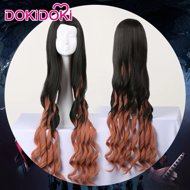 Ceny Przedsprzedaż DokiDoki Anime peruka do cosplay Demon Slayer Kimetsu nie Yaiba Kamado Tanjirou Kamado Nezuko Agatsuma Zenitsu peruka