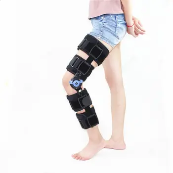 

Orthopedic Hinged Knee Brace Support Adjustable Splint Stabilizer Wrap Sprain Post-Op Hemiplegia Flexion Extension Joint Support